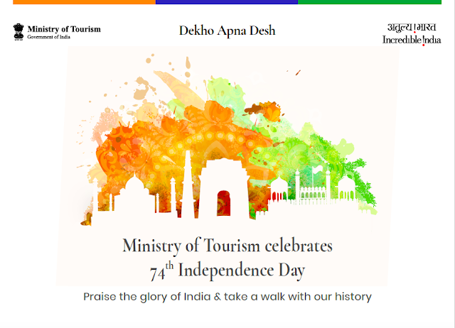Ministry of Tourism celebrates 74th Independence Day with 5 webinars on India’s Freedom Struggle