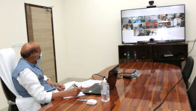 Raksha Mantri Shri Rajnath Singh reviews preparedness of Ministry of Defence & Armed Forces amid spike in COVID-19 cases