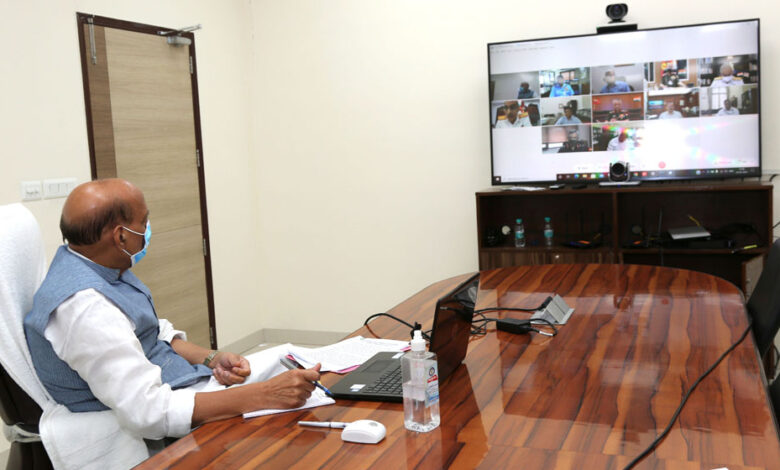 Raksha Mantri Shri Rajnath Singh reviews preparedness of Ministry of Defence & Armed Forces amid spike in COVID-19 cases